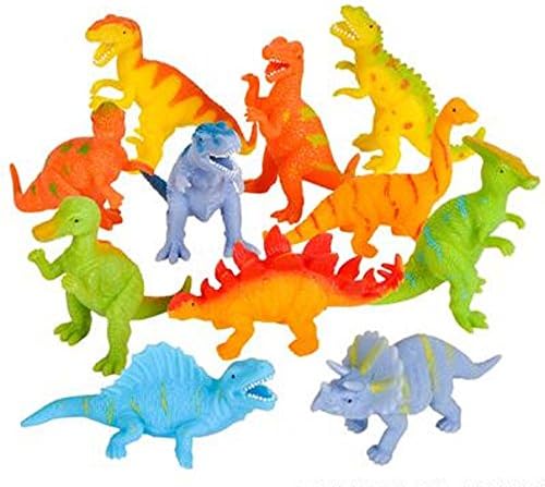 1 DOZEN, 4" SQUISHY DINOSAURS