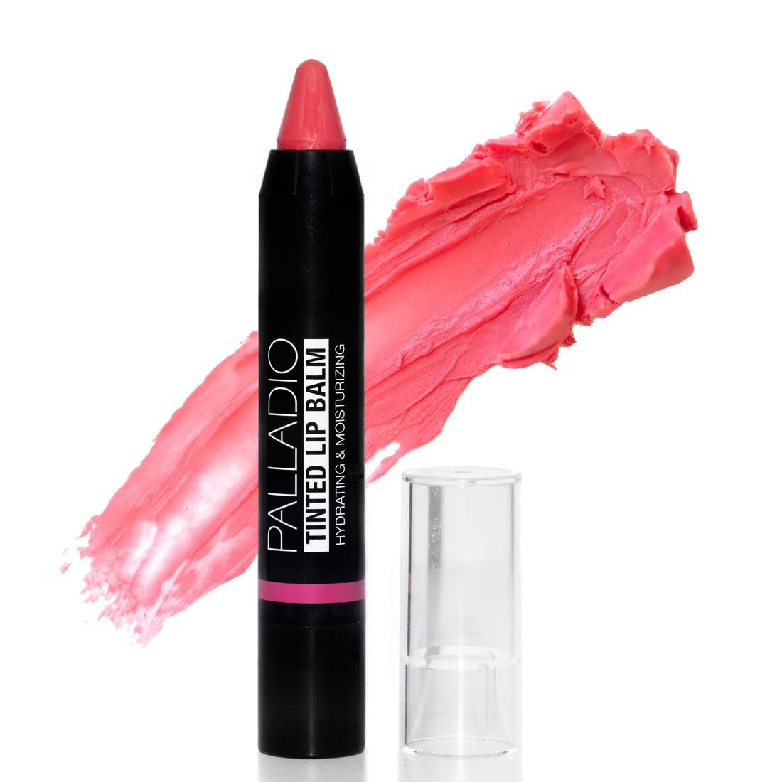 Palladio Tinted Lip Balm, Moisturizing and Conditioning Formula with Aloe & Shea Butter, Nourishing Vegan Chapstick For Cracked Lips, Apply Regularly to Dry Lips, Tinted Lip Moisturizer, (Cherry Bomb)