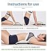 Jimugor Back Stretcher Device - Lower Back Pain Relief, Lumbar Stretching Treatment，Spinal Stenosis - Posture Corrector - Back Support for Office Chair(White/Blue)