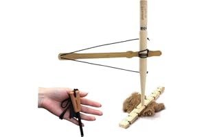 PSKOOK Bow Drill Kit Fire Starter, Primitive Wood, Survival Practice Friction Fire Tool for Scout Outdoor Activity Teaching, Outward Bound Training, Wildness Survival Beginner