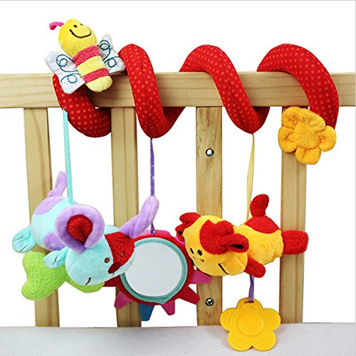 CdyBox Newborn Toys Baby Crib Revolves Around the Bed Stroller Playing Toy Car Lathe Hanging Baby Rattles Mobile Gift