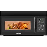 30" Over the Range Microwave Oven, ThermoMate 1.7 Cu. Ft. Capacity Microwave Over the Stove with One Touch, 1000 Cooking Watts, 300 CFM, 10 Power Levels, LED Lighting, Black