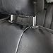 Leader Accessories Platinum Vinyl Black/Grey One Faux Leather Front Seat Cover Universal for Car Truck SUV Front Seats