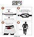 SPIbelt Endurance Race Belt with Race Bib Toggles and Reflective Trim (Black, One Size)