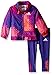 adidas Baby Girls' Wind Jacket and Pant Set, Purple, 12 Months