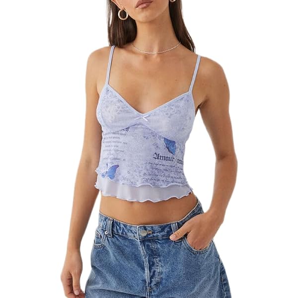 XUNZOO Women's Metallic Shiny Crop Top - Long Sleeve High Neck Clubwear For Rave & Party