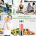 Portable Blender, Personal Smoothie Blender with USB Rechargeable, AHNR 15oz Small Mini Blender Juicer Mixer Travel Cup for Shakes,Smoothies,Fruit Vegetables Drinks (FDA, BPA Free)