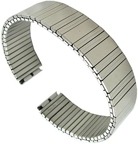 14mm Hirsch Stainless Twist-O-Flex Silver Tone Straight End Watch Band3156 BOGO!