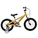 Royalbaby Bull Dozer Fat Tire kids bike, 16 inch or 18 inch, All-Terrain Boy's bike for energetic kids, BURLY kid's bike with training wheels and kickstand, 2017 newly-launched, Yellow