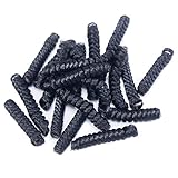 XFX 5 Packs Saniya Curl Crochet Hair Synthetic Curly 20roots/pack 20 Inch Spiral Crochet Hair Crochet Braids (#1B)