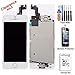 cellphoneage for iPhone 5S New LCD Touch Screen Replacement with Home Button and Camera Full Set Digitizer Diplay Assembly Replacement White + Free Tool Kits + Free Screen Protector (White.)
