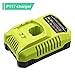 P117 Charger Dual Chemistry for Ryobi 18V 14.4V 12V 9.6V Battery Lithium Ni-Cd Ni-Mh P100 P102 P103 P104 P105 P107 P108
