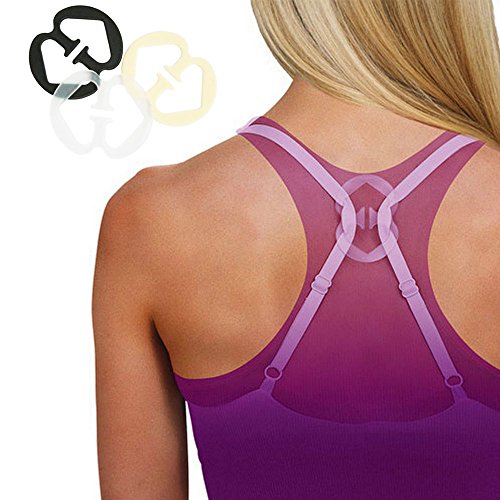 6 Bra Strap Concealer Clips Solution Perfect Lift Max Cleavage Control Racerback - Thumbnail 6