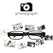 Sappywoon Spy Hidden Camera Eyeglasses - Fashion Loop Video Recorder Portable Security Cam