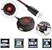 USB External Sound Card,Beexcellent Multifunctional Usb Hubs Noise Cancelling Headset Adapter with 3.5mm Audio 7.1 Surround Stereo Adapter and Microphone Jack for Headset Microphone Mac IOS PC(Red)