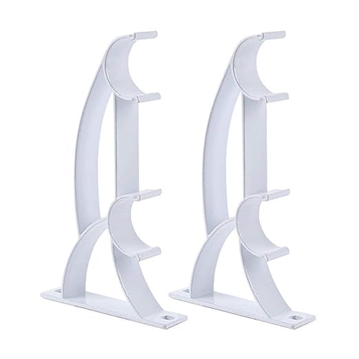 2pcs Cortina D Abrazaderas Barra Cortina Soporte Doble Cortina