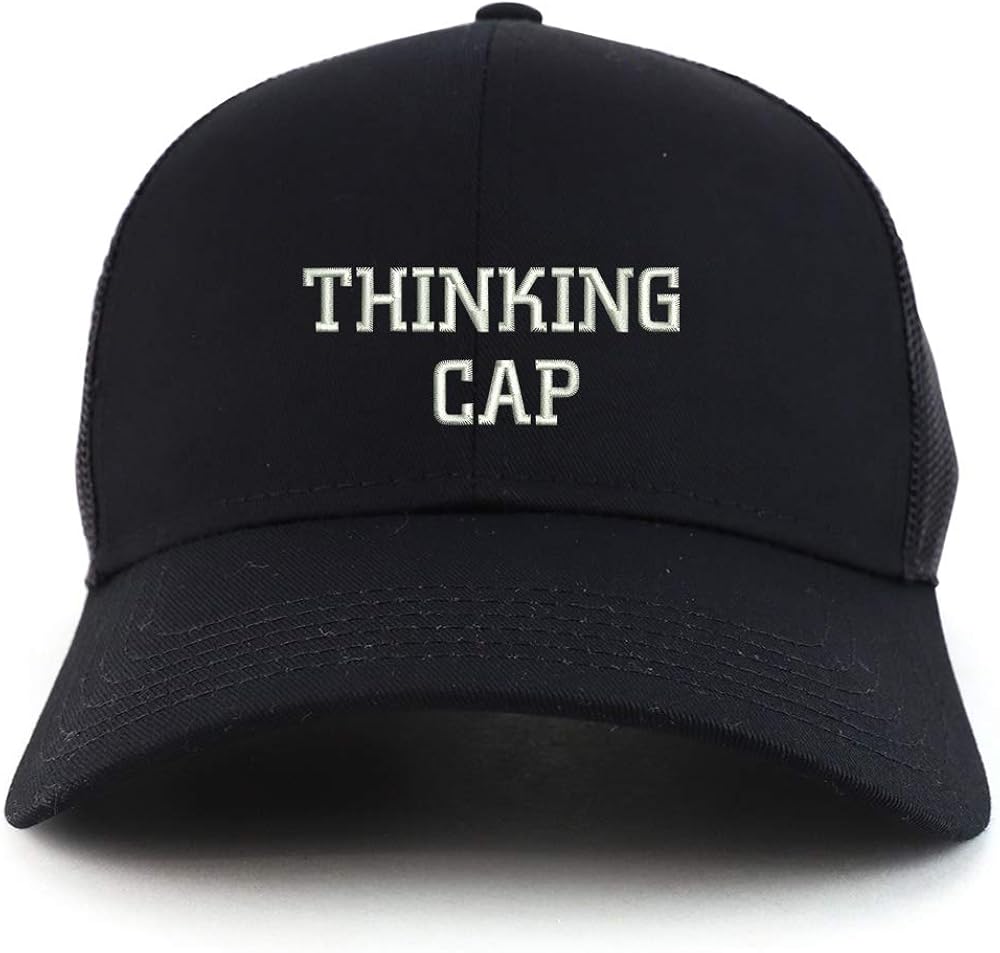 Trendy Apparel Shop Thinking Cap Structured High Profile Trucker Cap