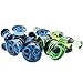 Longbeauty 2Pcs Glass Blue Fantasy Swirl Lines Ear Tunnels and Plugs Expander Gauge 5/8