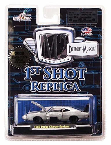 Castline M2 1969 Dodge Charger Daytona 1st Shot Replica, Bare Metal 31600/FS01 - 1/64 Scale Diecast Model Toy Car