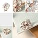 Yoursfs White Flower Cocktail Rings for Lady Colorful Cubic Zirconia Rings for Women 18K Rose Gold Plated Jewelry Gift