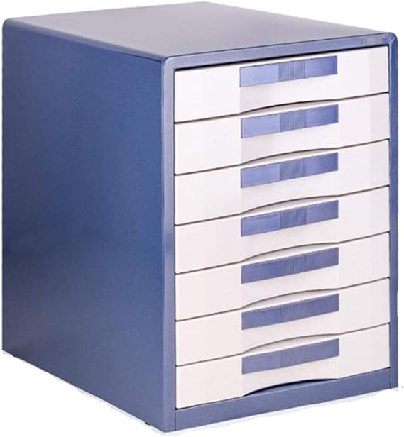 Archivador de escritorio Azul metal de 7 capas de oficina de gran