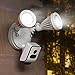FREECAM Floodlight Camera Wireless Home Security Camera System with Motion-Activated and Siren Alarm Cloud Service, L800 White