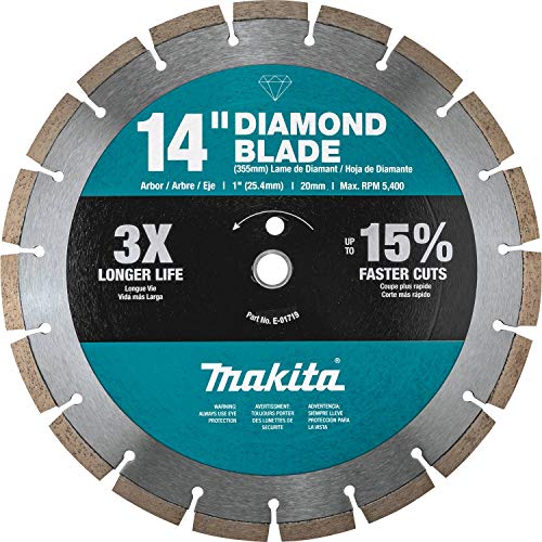 Makita B-69646 14" Diamond Blade, Segmented, General Purpose, Contractor 3/Pk photo 5