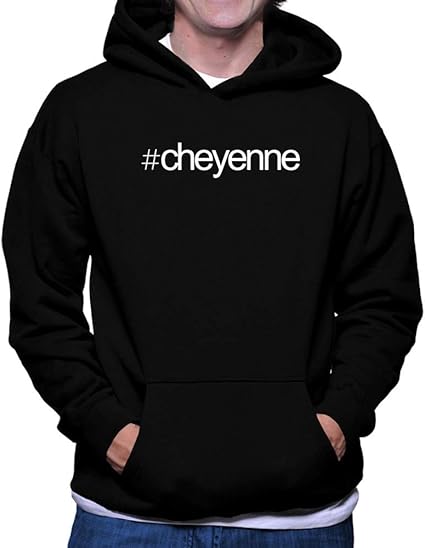 Teeburon Hashtag Cheyenne Bold Text Sudadera con Capucha: Amazon.es