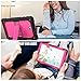 SEYMAC Stock Galaxy Tab A 10.5 T590/T595 Case, Full-Body [Heavy Duty] & [Shock Proof] Hybrid Armor Protective Case with Stand & Shoulder Strap for Samsung 10.5 Inch Tablet SM-T590/T595 (Rose+Black)