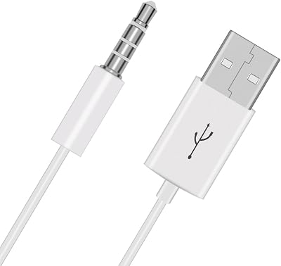 Sqrmekoko White 3.5mm USB Charging Cable for Beats Studio Wireless Headphones