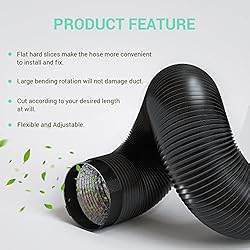 Drasum 6 Inch Duct Easy-to-Install 8-Feet Air Duct
