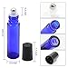 6, 10ml Cobalt Blue Glass Roller Bottles With Stainless Steel Roller Ball for Essential Oil by Mavogel - Include 3 Extra Roller ball, 12 Pieces Labels, Essential Oils Opener, Dropper
