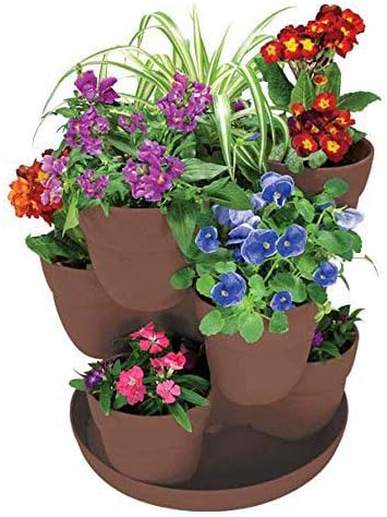 9-Plant Stackable Tower Planter vertical farming at home