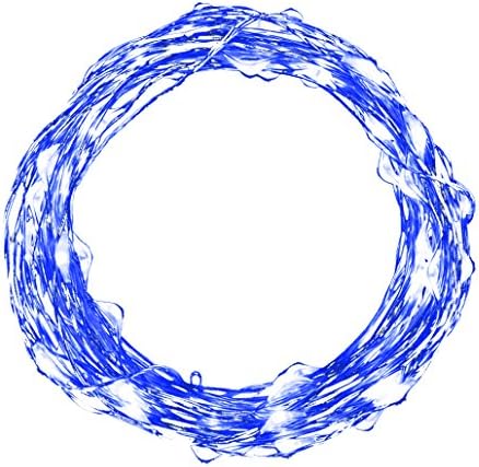 USB String Lights, isightguard 33ft 100 LEDs Copper Wire Waterproof Starry LED Lights Festival Decorative LED String Lights for Bedroom, Patio, Party, Christmas Tree, Wedding Decorations (Blue)