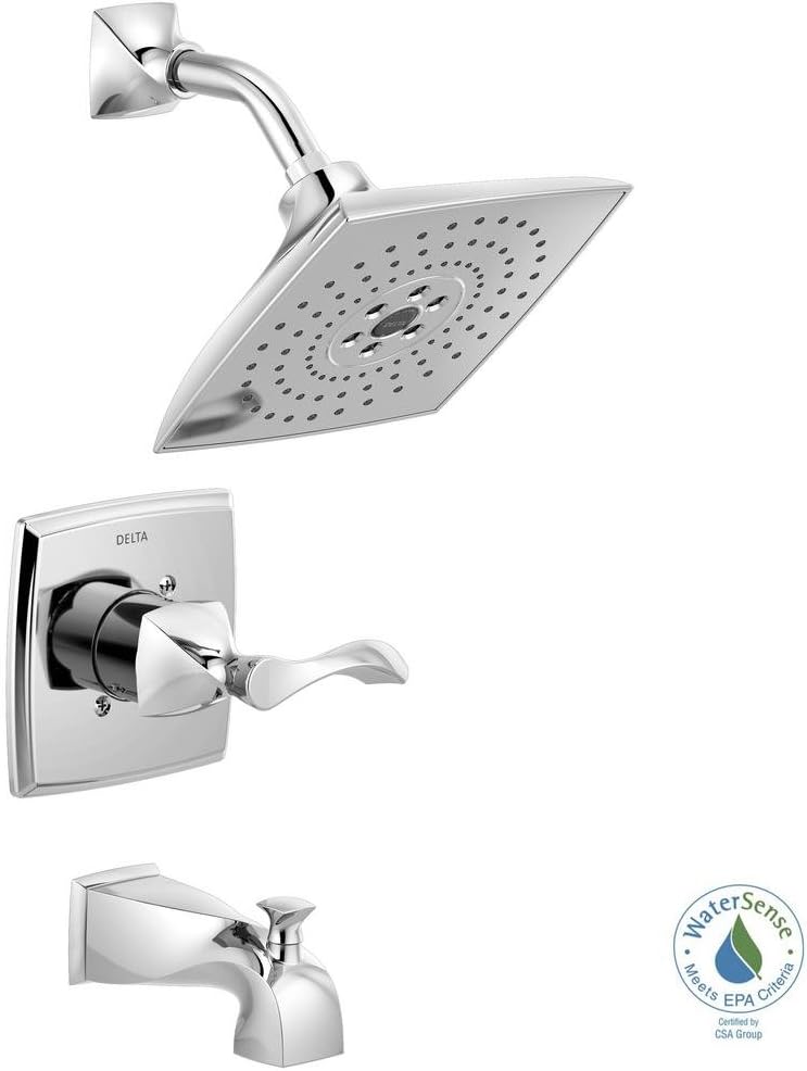 Delta 144741 Everly Single Handle 3 Spray Tub And Shower Faucet
