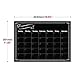 Magnetic Refrigerator Chalkboard,Calendar Monthly Planner, Dry Erase Board, for Kitchen Fridge with 8 Color Magnetic Markers (16inchx12inch, Horizontal Flat Pack)