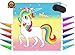 Pin The Horn on The Unicorn Game - Magical Party Supplies for Kids Fun Rainbow Birthday Party (24 Stickers) - Buy as a Gift or Wall Decoration for Your Child | Alpine Celebrations