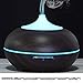 Walkas Aromatherapy Essential Oil Diffuser, 300ml Wood Grain Ultrasonic Cool Mist Whisper-Quiet Humidifier (Dark Wood Grain)