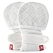Goumikids Unisex Baby Diamond Dots Mitts -Cream-3-6 Months