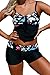 Alvaq Women Floral Two Piece Swimsuits Tankini With Boyshort (S-XXXL)
