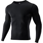 Niksa 1/2 Pack Men&rsquo;s Compression Shirts Long Sleeve Workout Tops Undershirt | Moisture Wicking, Lightweight, Cool Dry, Tagless Breathable Athletic T Shirts for Basketball, Football, Running, Cycling, Gym