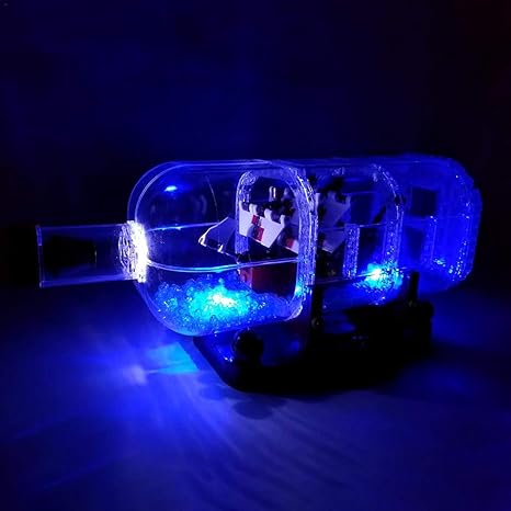 amazon lego ship in a bottle