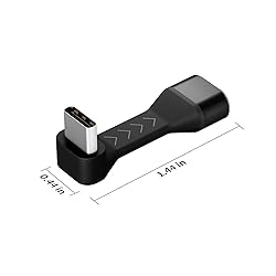 PeakDo USB-C Male to Female Adapter 90 Degree,18W
