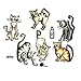 Sizzix 661209 Framelits Dies by Tim Holtz Crazy Cats,Grey