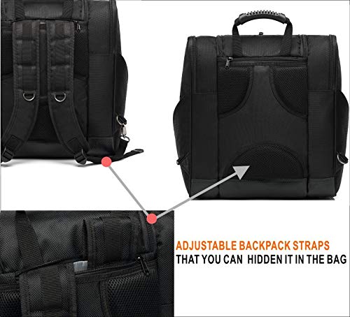 TurnWay Ski/Snowboard Boot Bag/Skating Bag | Excellent for Store Gear, Jacket, Helmet, Goggles, Gloves & Accessories | Travel with Waterproof Exterior & Bottom, Venting & Grommets for Snow Drainage - Thumbnail 5