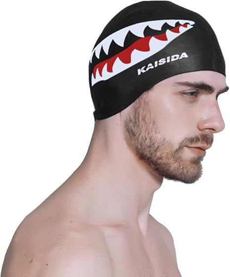 Amazon Com Likeout Men Women Latex Swimming Caps High End