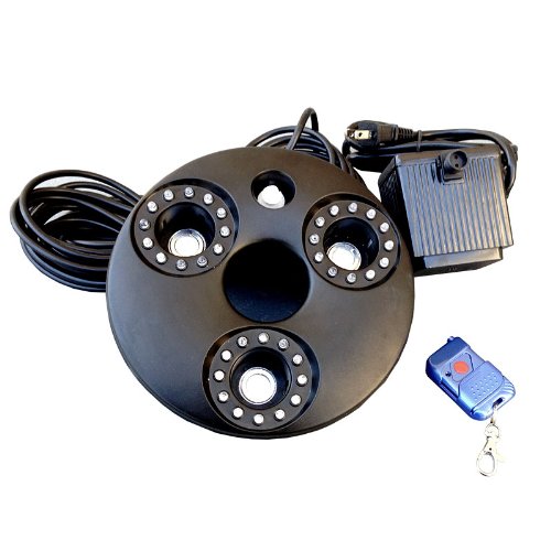 3 Jet Pond Fogger W/RGB LED's and Remote Control
