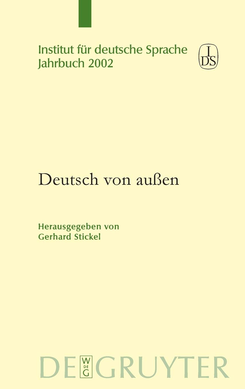 Amazon Fr Deutsch Von Aussen Stickel Gerhard Livres