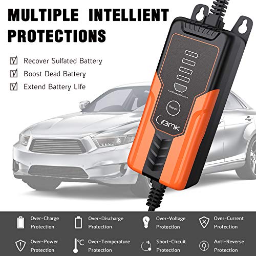 Car Battery Charger BMK 12V 2A Automatic Trickle Battery Maintainer