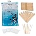 Cirepil Big Blue Bead Wax (800gm) Kit, includes 100 X-Small and 60 Large Applicator Sticks by JMT Beauty